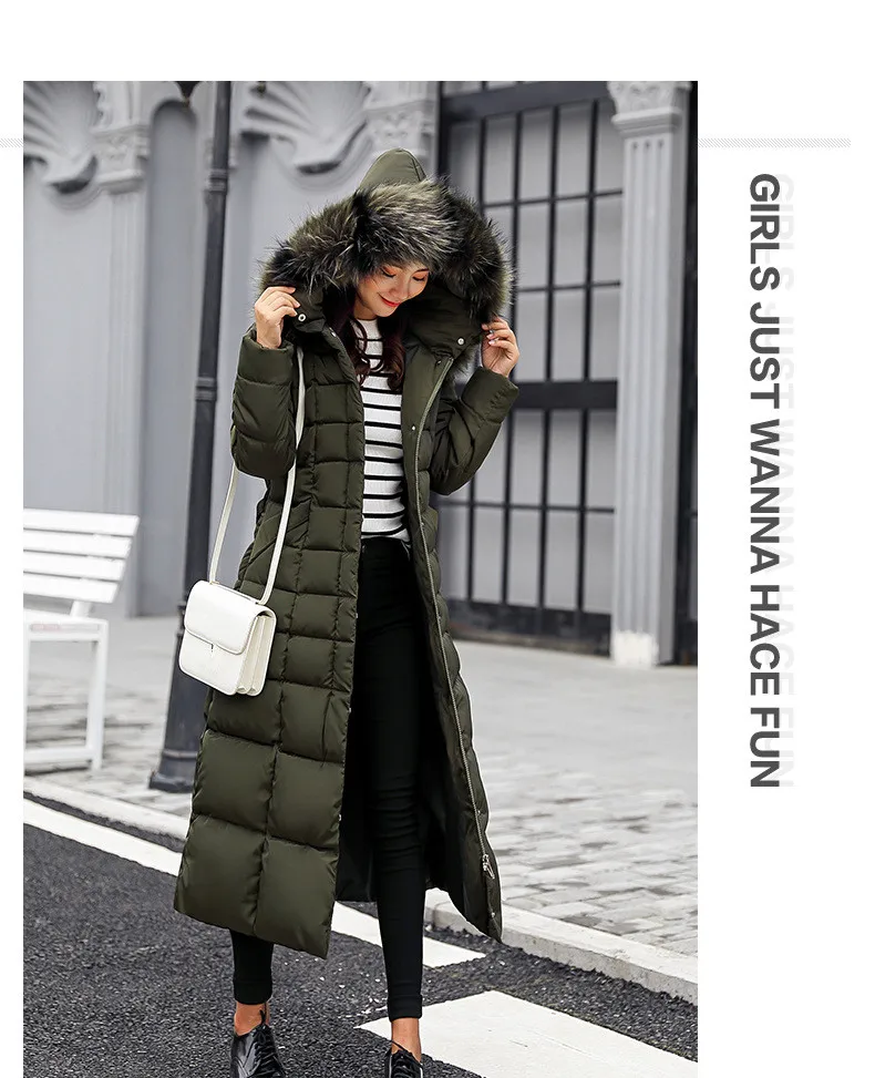 Новинка, Модная приталенная женская зимняя куртка с хлопковой подкладкой, плотное теплое Женское пальто, длинное пальто, женская парка, Casaco Feminino Inverno