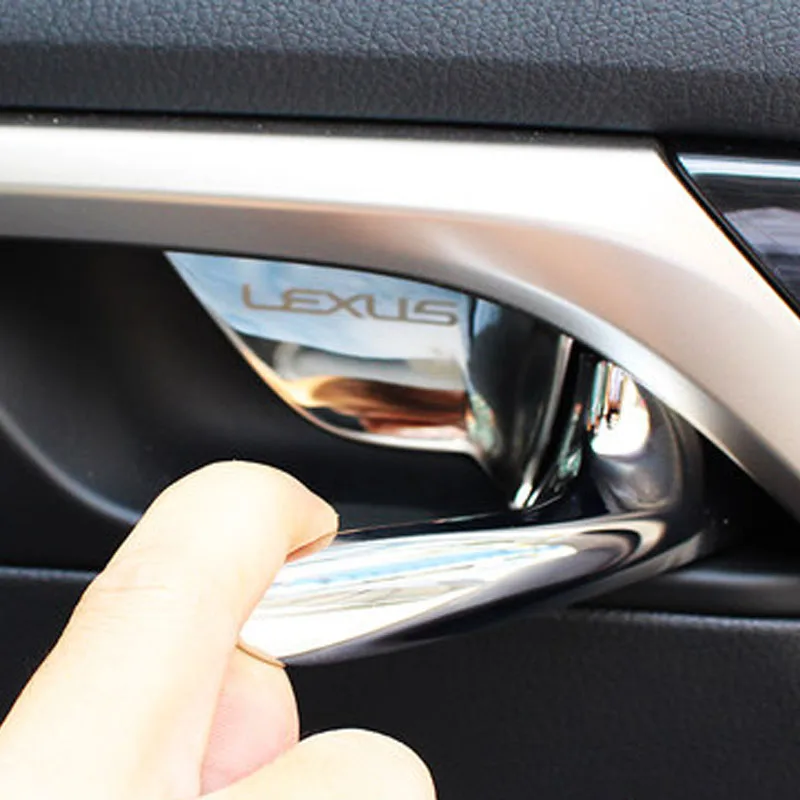 

For Lexus 16 new RX Series RX200t RX450h inside the handle wrist decorative stickers stainless steel 4pcs