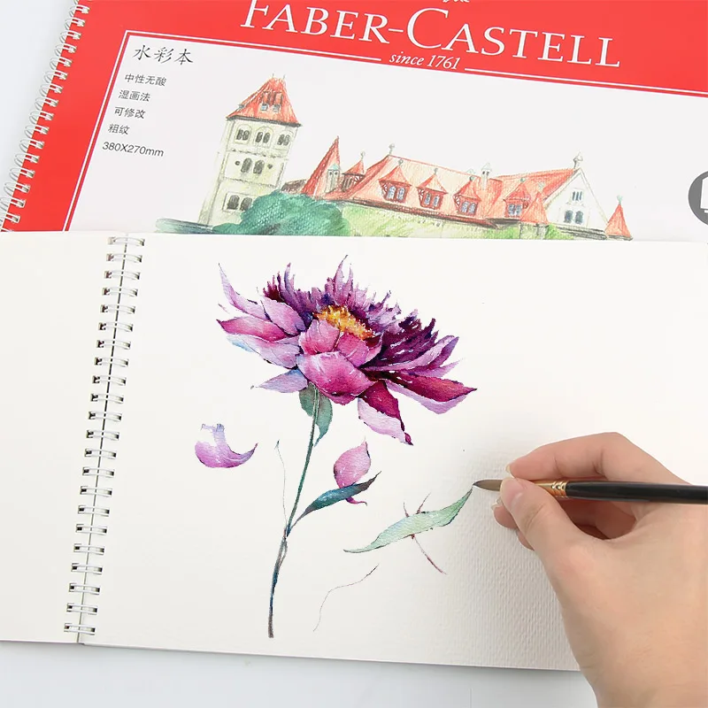 Faber Castell Акварельная бумага для рисования 16 к 8 к блокнот для черчения профессиональный цветной карандаш бумага для рисования шероховатое зерно