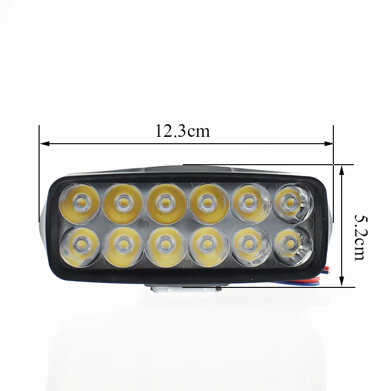 Мотоциклетные фары, Светодиодный точечный светильник, 18 Вт, 12 В, 1800лм, мото противотуманная фара, мотоциклетная Рабочая точечная лампа, вспомогательный Головной фонарь для скутера