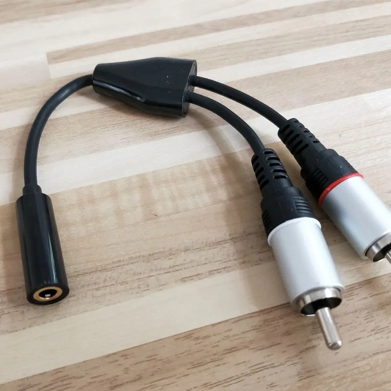 

3.5 female to 2RCA male audio cable 50pcs per lot free shipping