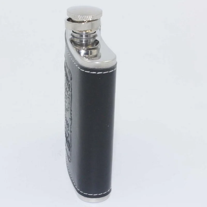 Portable 7oz Stainless Steel Hip Flask With Leather Funnel Drinking Cup as Gift Whiskey Honest Flask for Whiskey  Liquor Wine (5)