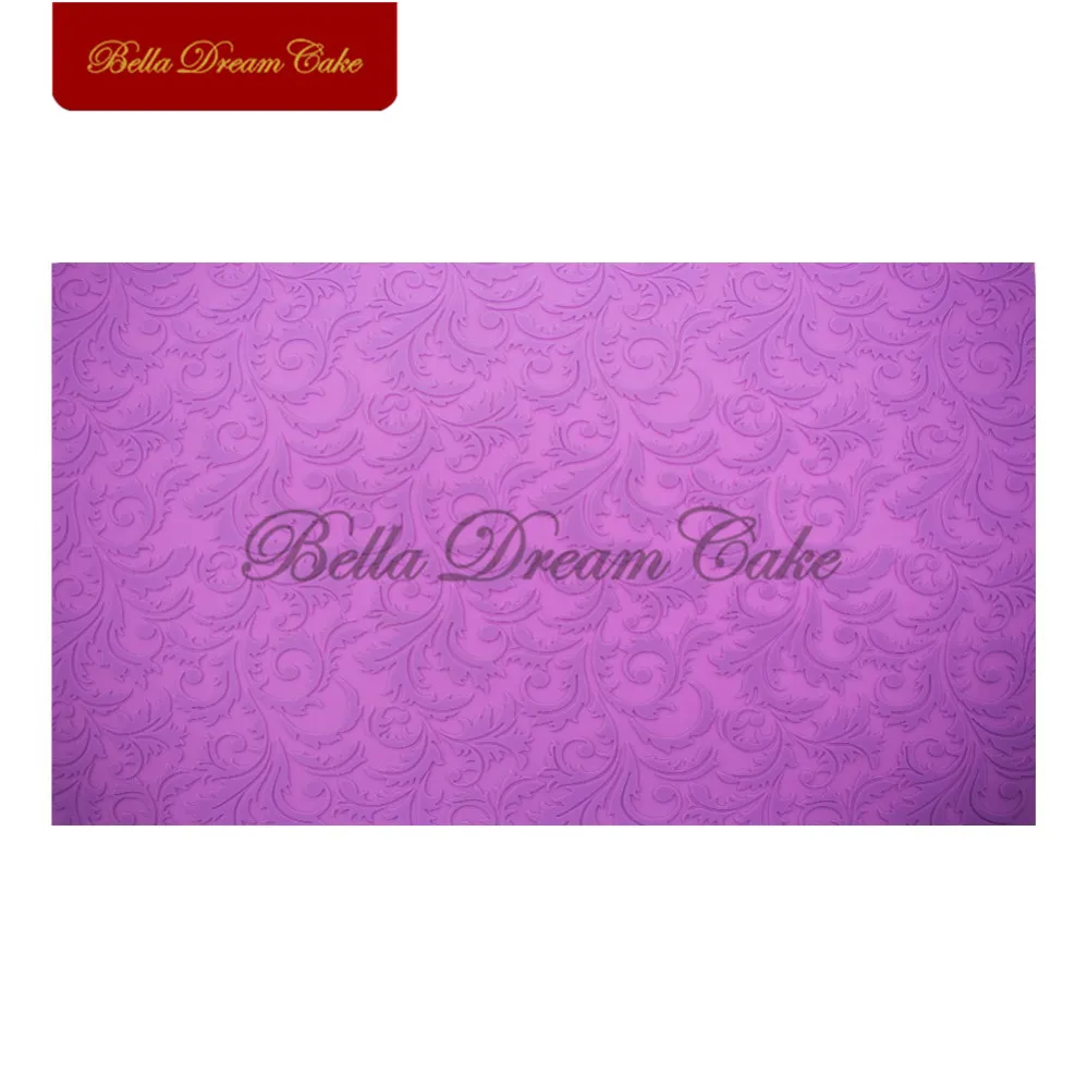 

Flower Pattern Large Size Silicone Lace Mat Fondant Sugarcraft Cake Decorating Mould Floral Imprint Textured Embossed Mold