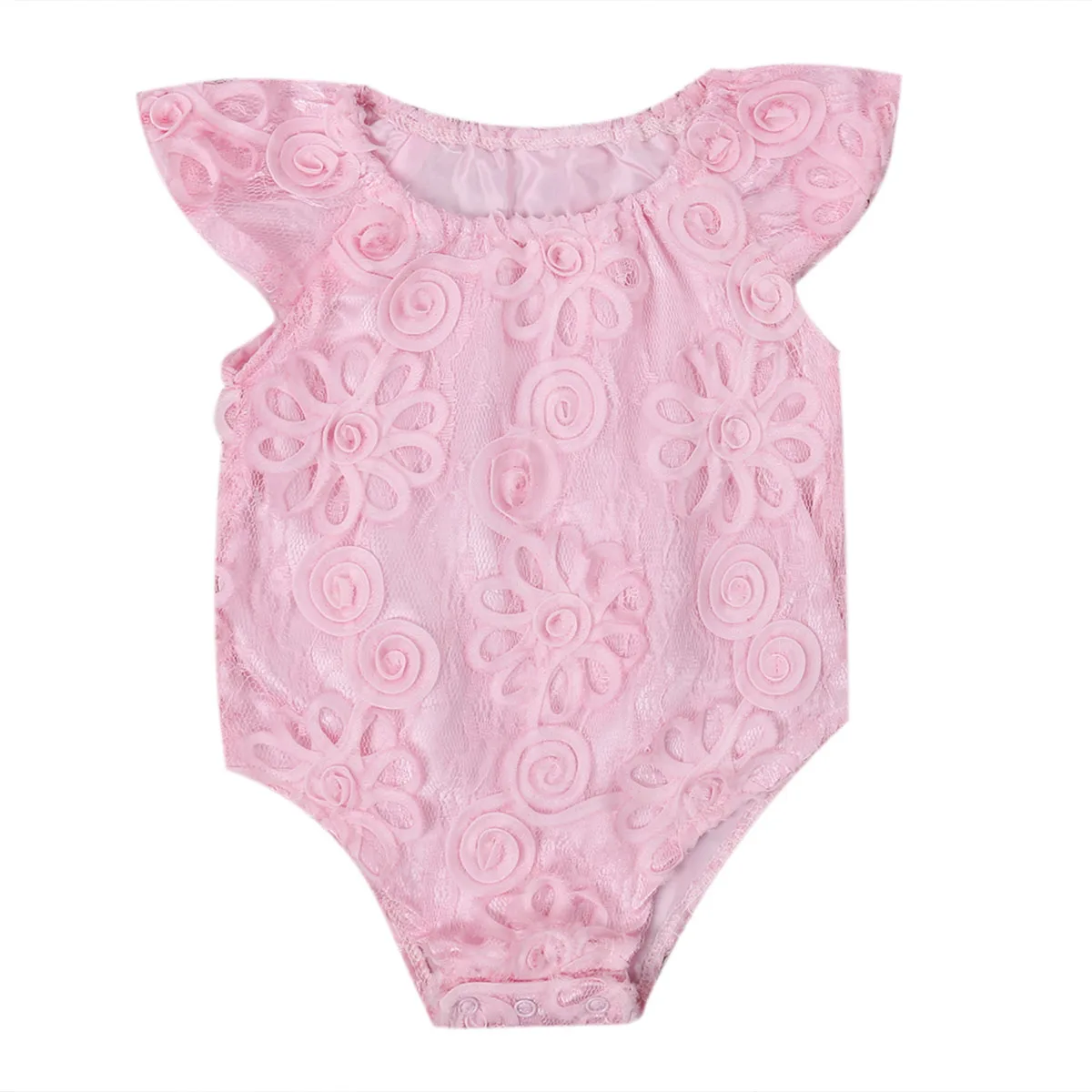 0 24M Fille Newborn Baby Girl Lace Tulle Floral Bodysuits Babies Girls