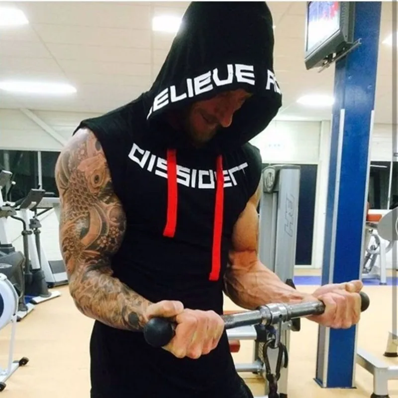 Gym Clothing Fitness Men Tank Top hoodies (6)