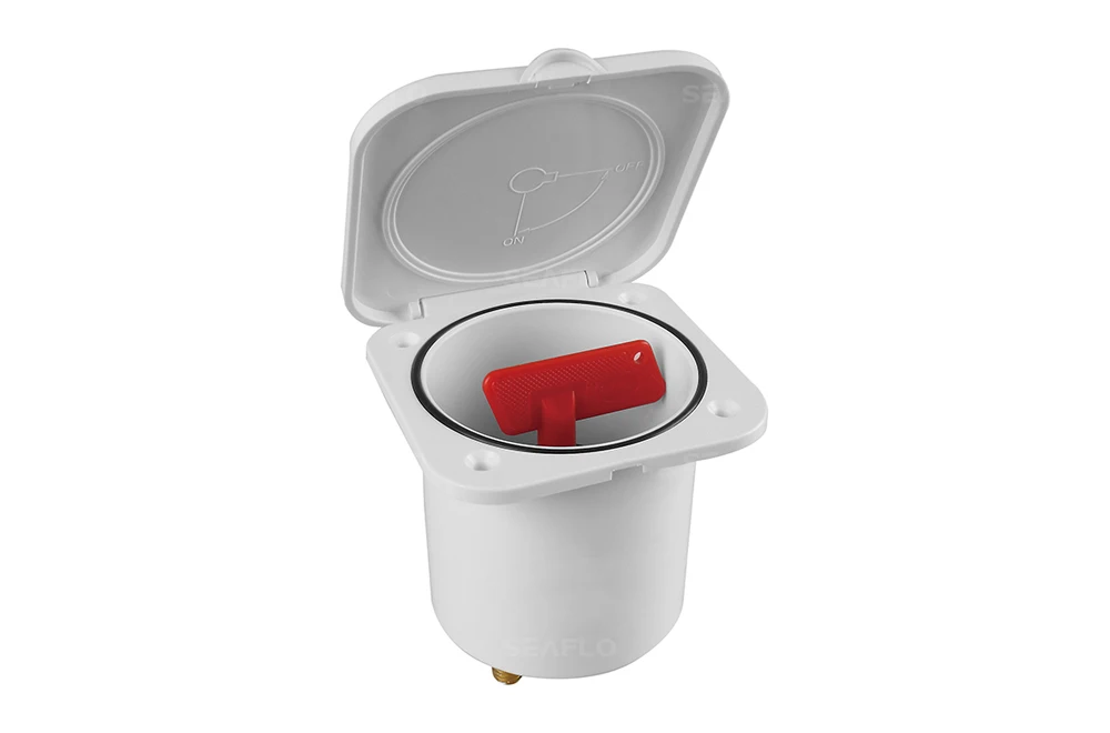 

Marine Boat Yacht RV Caravan SEAFLO Covered Battery Cutoff Switch with Key 50V 275A