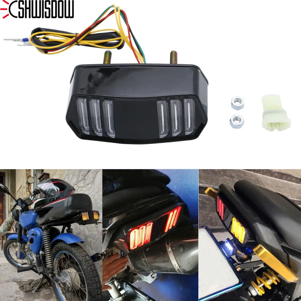 BSK New Flow-type Turn Signal Integrated Tail Lights For 2013-2018 Honda MSX 125 SF/GROM 125/CBR 650F/CTX 700/CTX 700N 