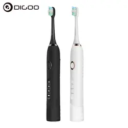 DIGOO DG-YS22 3 режима сущность Sonic Электрический Зубная щётка прямой USB Перезаряжаемые IPX7 Водонепроницаемый с 2 Зубная щётка головы