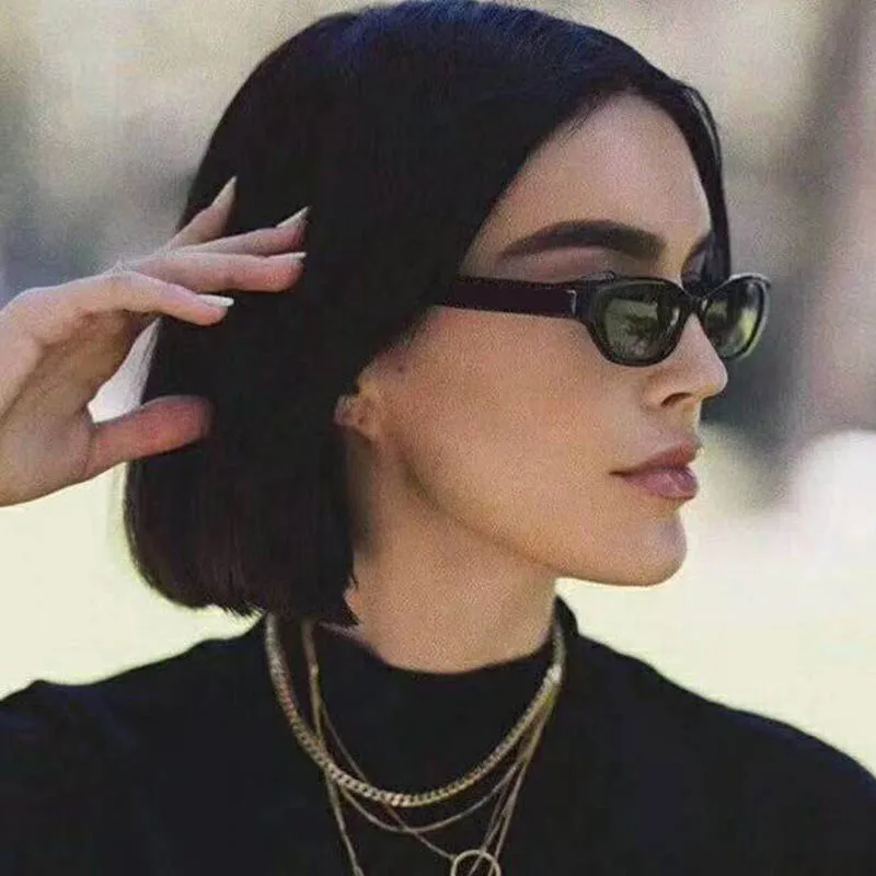 

PLINTH Cat eye Sunglasses Women Luxury Brand Design Colorful Polygon Frame Ray Bann Vintage Sunglasses CHANHOM Gafas de sol