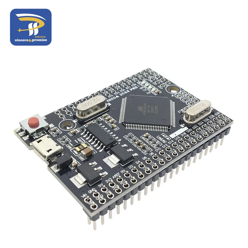 Тонкий электронный Мега 2560 PRO встроенный CH340G/ATMEGA2560-16AU чип с штекерами, совместимый для Arduino Mega2560 CH340