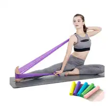 TPE экспандер для йоги Тренажерный зал Фитнес Тренировка силы оборудования Эластичный Йога резиновые тяговые полосы Спорт Тренировка Пилатес