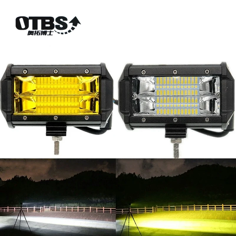 OTBS 2 шт. 72 Вт желтая светодиодсветильник противотуманная фара для внедорожника