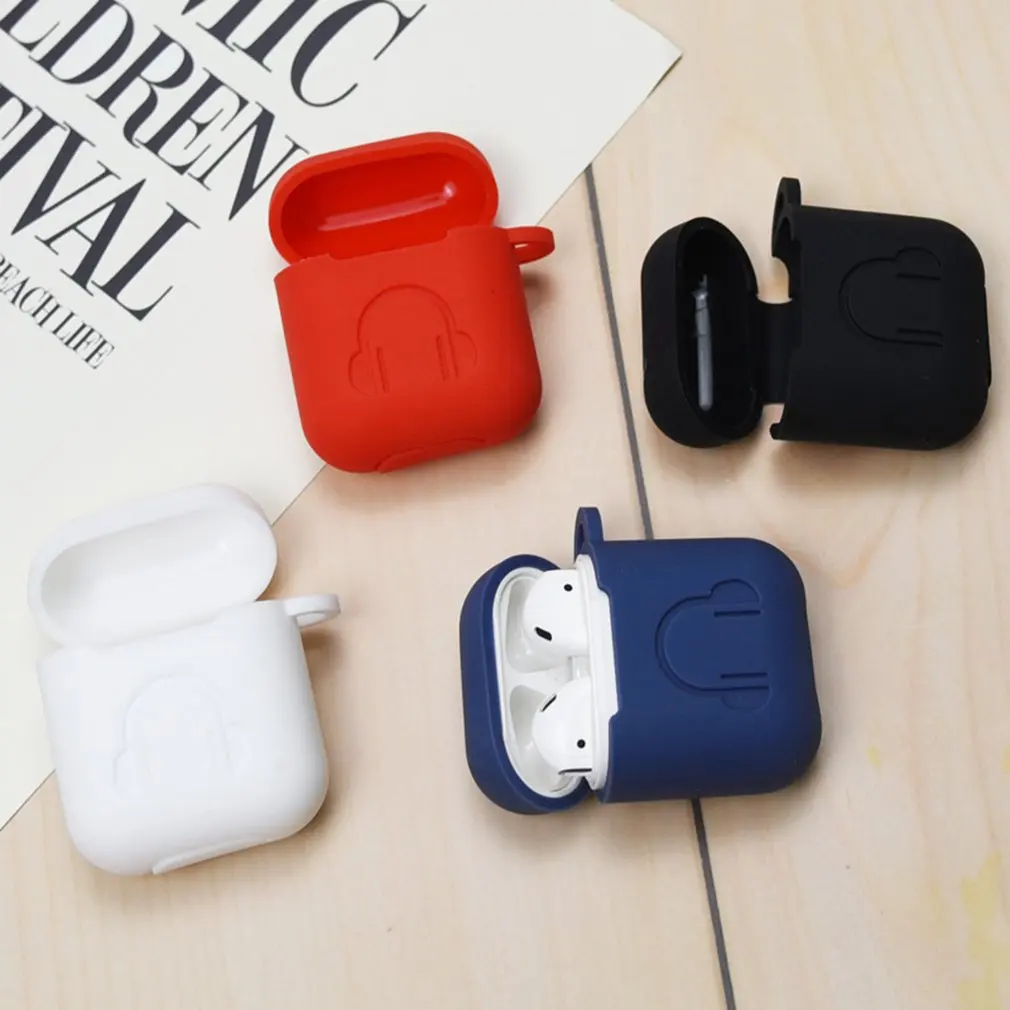 Мини наушники зарядный чехол Чехол для AirPods чехол, чехол из ТПУ для Airpods зарядная коробка рукав для Airpod