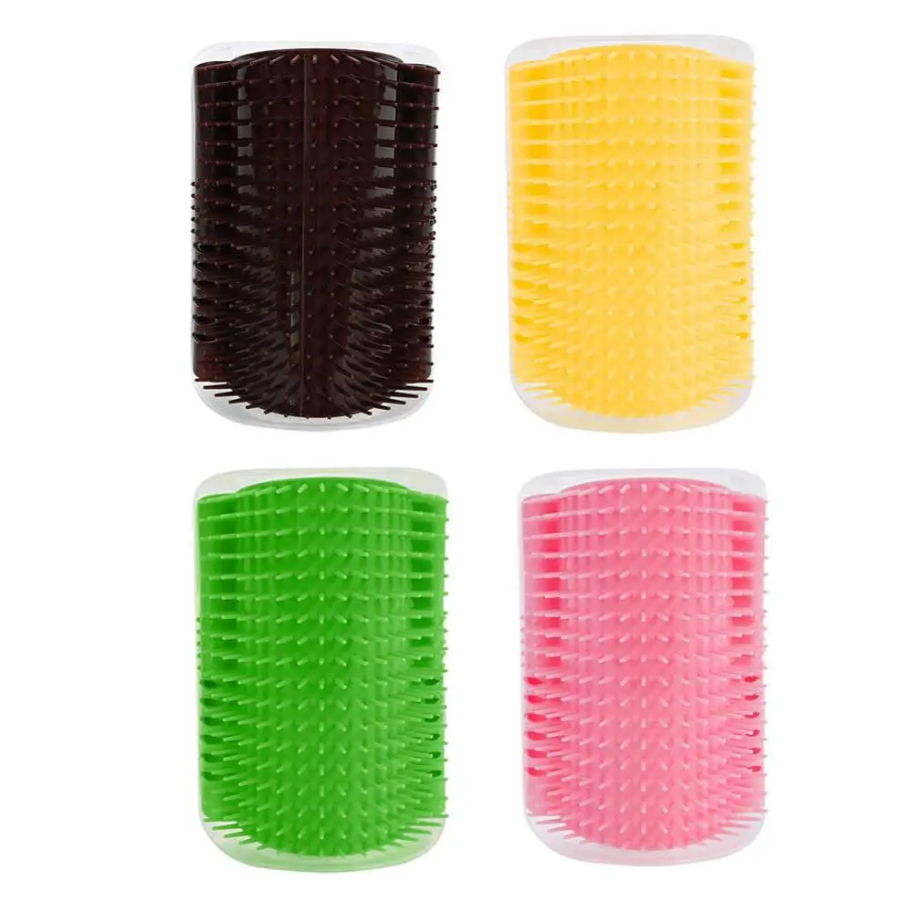 

Cat Brush Corner Cat Massage Self Groomer Tickling Comb Brush Catnip Cat Kitten Grooming Comb Scratching Cat Products