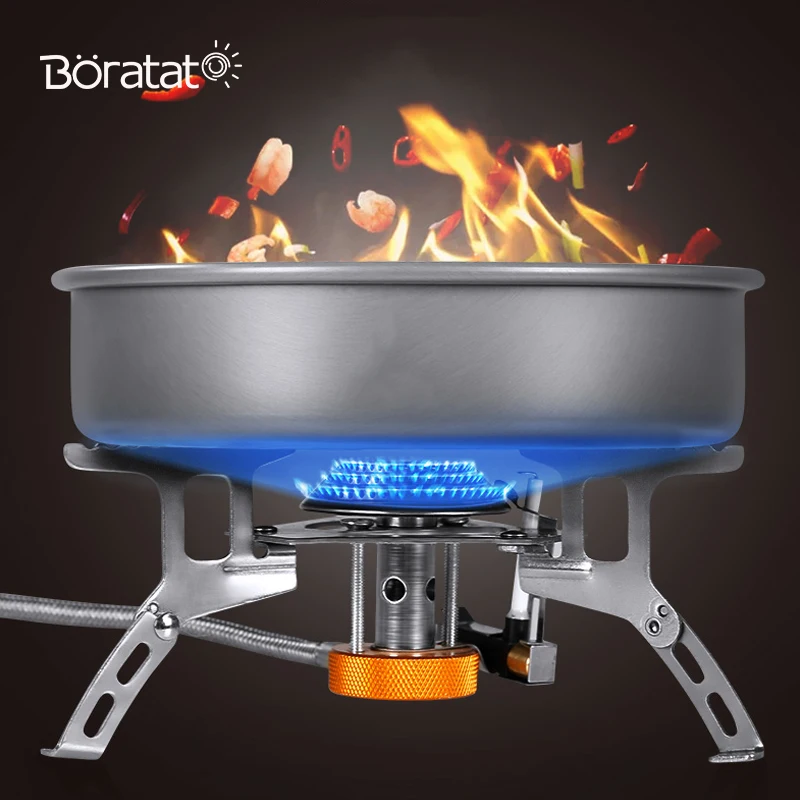 Al aire libre de la estufa de Gas Mini plegable Camping senderismo cocina Picnic portátil horno Split de la estufa de Gas