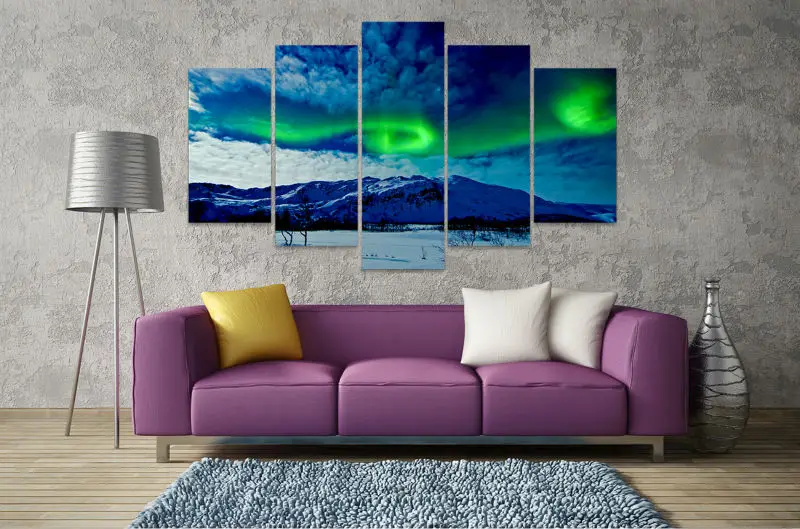blue green aurora borealis-3