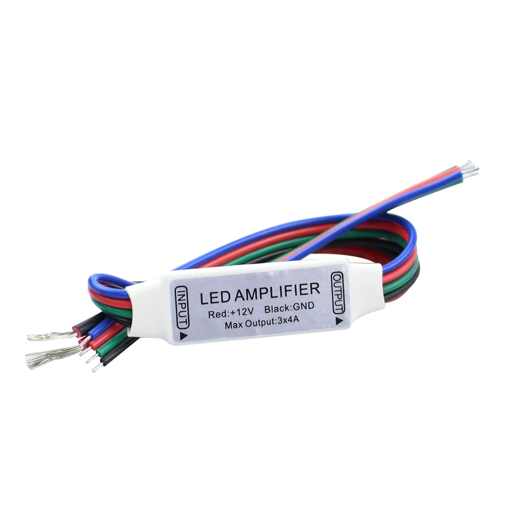 4 pin 12V 12A Мини Портативный LED RGB Усилитель контроллер для 5050/3528 SMD Светодиодная