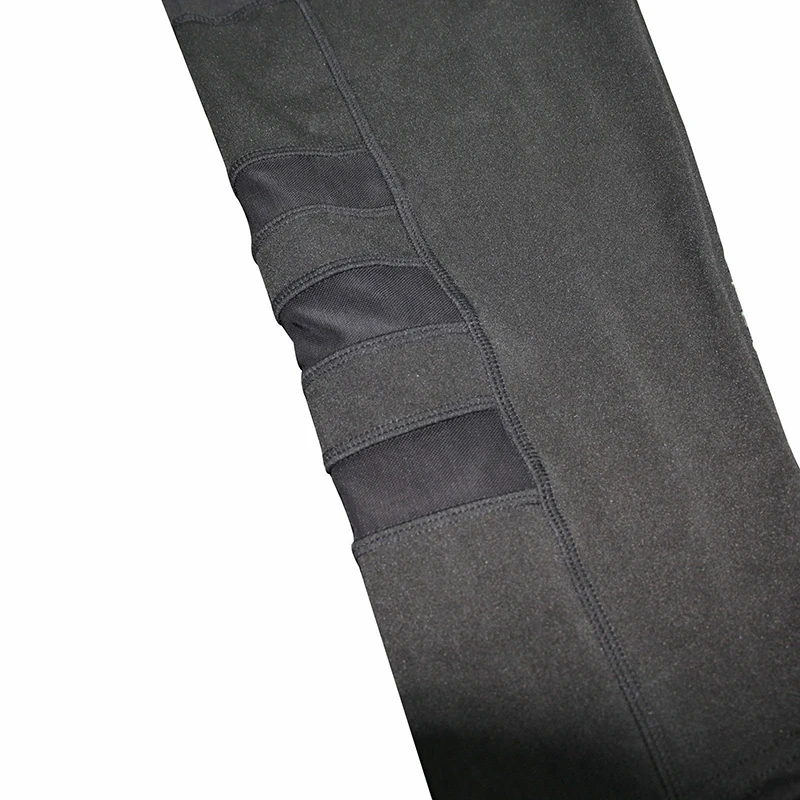 2019 Black Calf-length Fitness Pant Woman Casual Skinny Sport Legging Pants Ladies High Waist Running Gym Pocket Leggings Pants