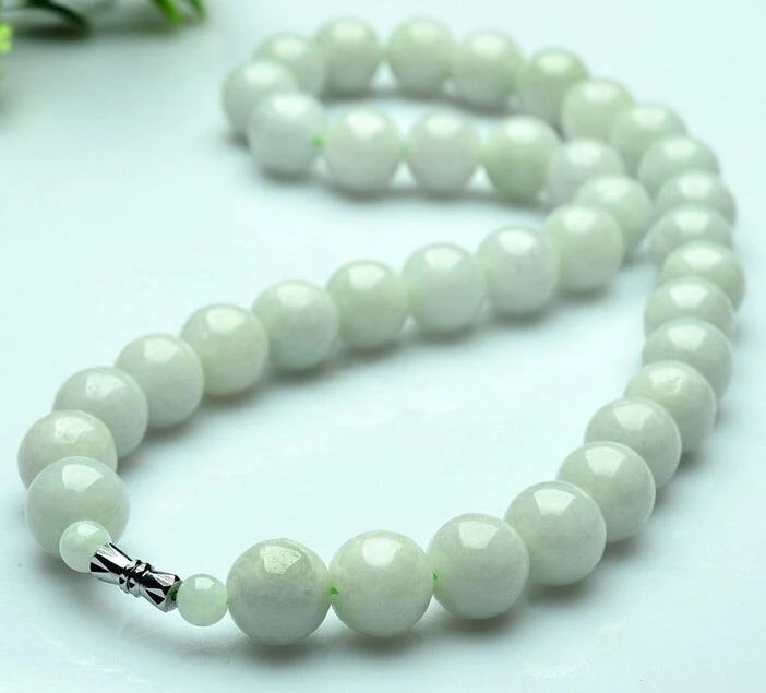 

1530 Nautral Aqua Jade A Grade Jadeite necklace