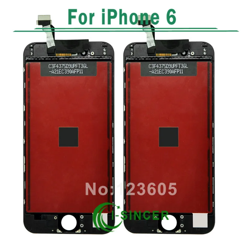 Black White 4.7 lcd For Apple iPhone 6 LCD Display with Touch Screen Digitizer Assembly free