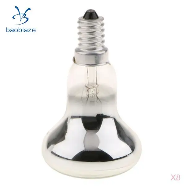 8Pcs E14 R50 Reflector Type Spotlight Spot Light Bulb   Lamp Replacement Small Screw SES 60W