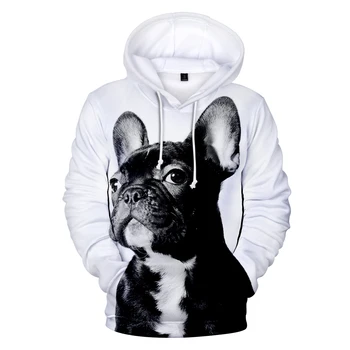 

New Hot Phr French Bulldog 3D hooded shirt men and women fashion fashion popular French bulldog print men 3D hooded sweatshirt