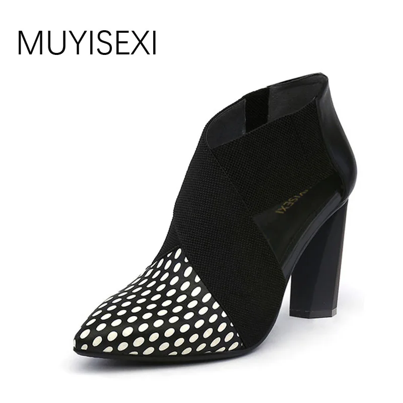 

Women Pumps Pointed Toe Cow leather + Horsehair 9 cm High Heel D'Orsay Two-Piece Designer Shoes HL67 MUYISEXI