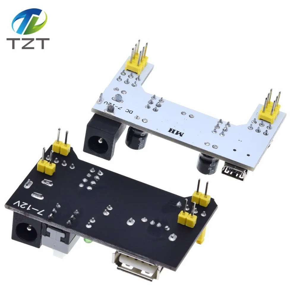 Макетная плата TZT MB102 без пайки модуль питания для Arduino Nano 3 В 5 в белая/черная