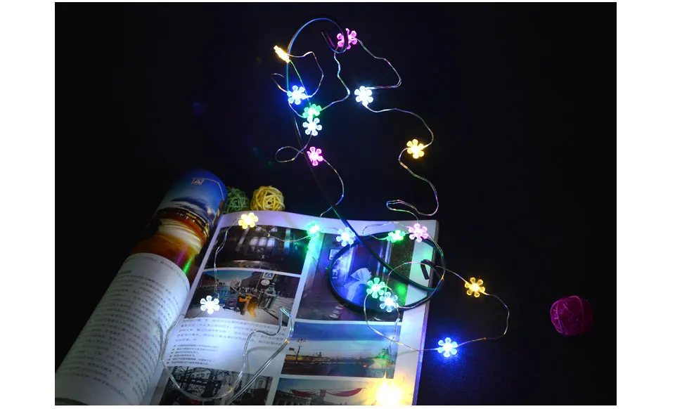 Водонепроницаемый светодиодной строки подсолнухи Форма rgb светодиодов Строка Гибкий RGB лампы для Рождество Свадебная вечеринка