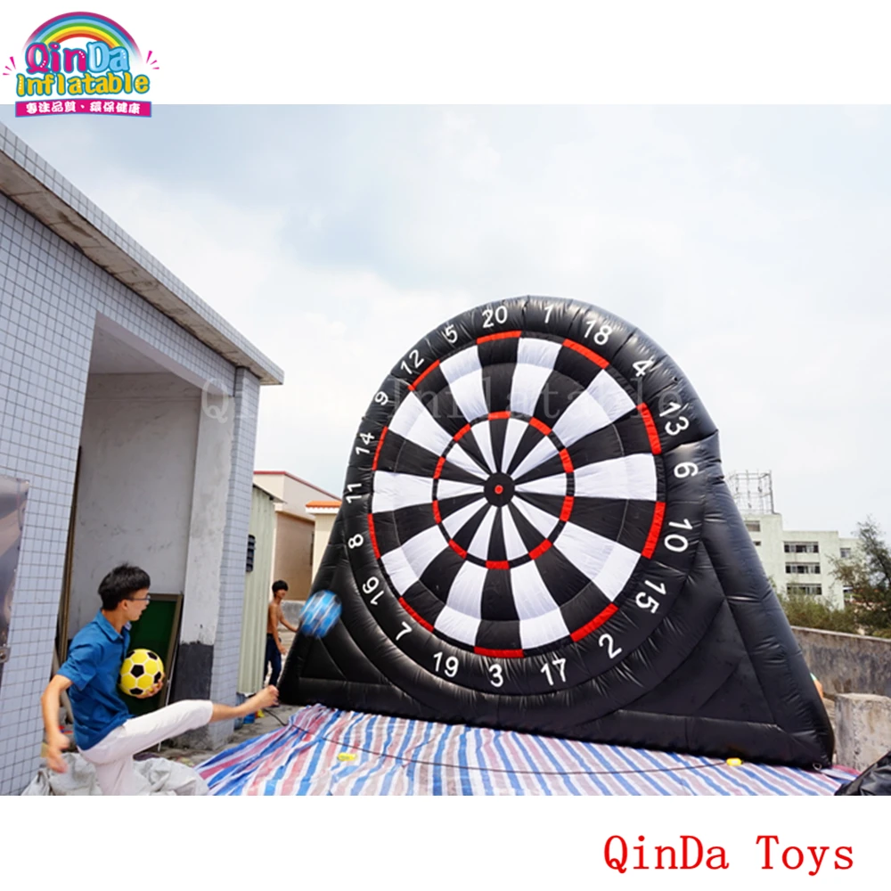 Sport event toys 5m height inflatable soccer dart board with darts