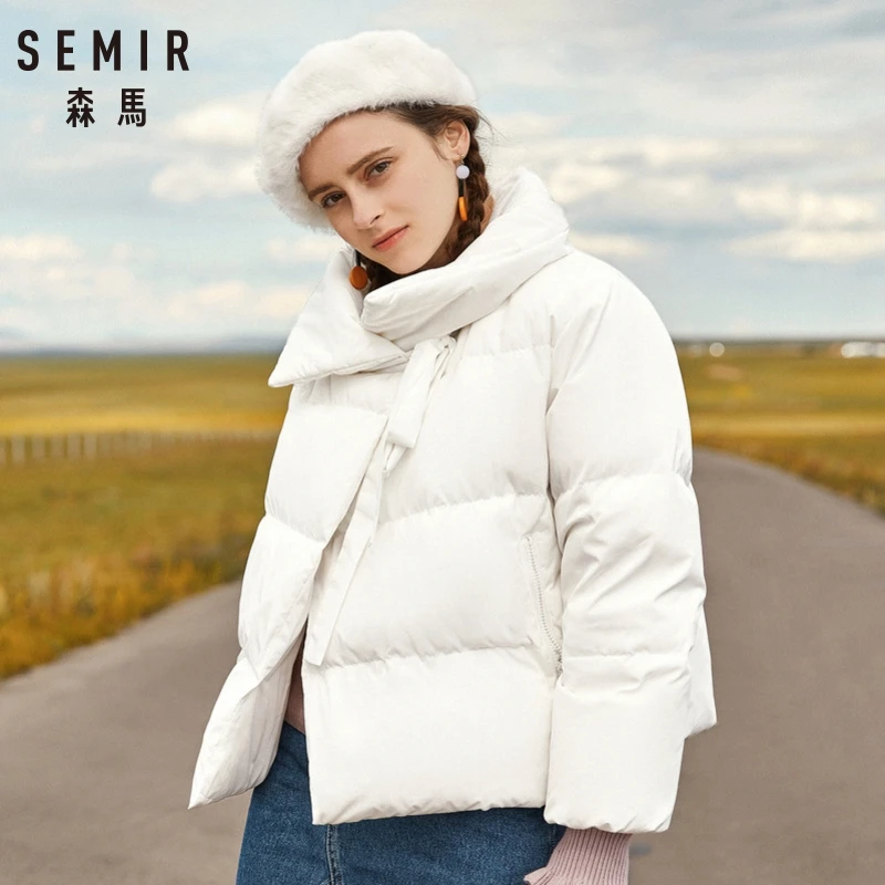 price reduction  SEMIR Winter Jacket Women Plus Size L Womens Parkas Thicken Outerwear Solid Coats Short Female Slim