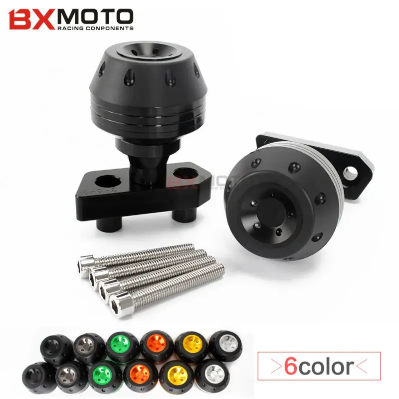 CNC Black Crash Pads Frame Sliders For Kawasaki Z800 Z 800 2013 2016