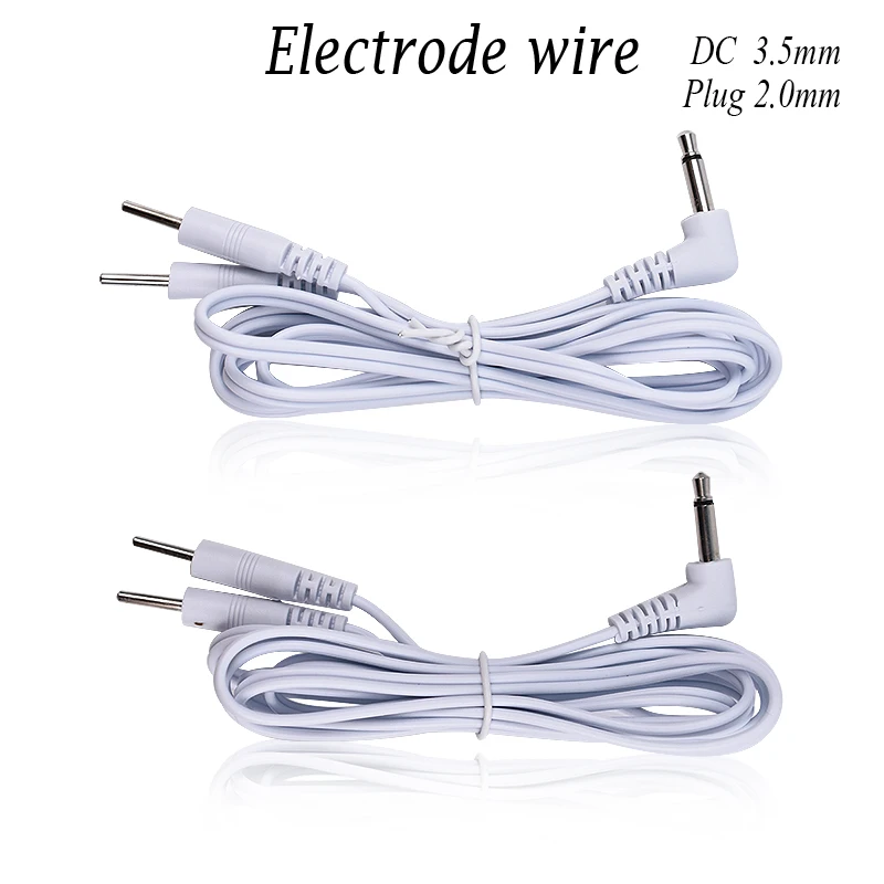 Комплект из 2 предметов, 2 в 1 для удаления камедонов 2,0 мм электродный кабельный линейный разъем провода для ДЕСЯТКИ/EMS электронный терапевтический аппарат нерва мышцы стимулятор