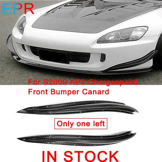 For S2000 AP2 Chargespeed Carbon Fiber Front Bumper Canard For Honda