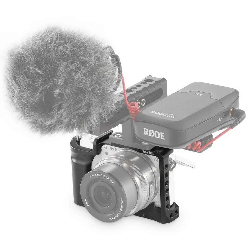 Клетка для камеры SmallRig для SONY A5000/A5100 с креплением для обуви, резьбовые отверстия для микрофона, монитор, прикрепляется для Vlogging 2226
