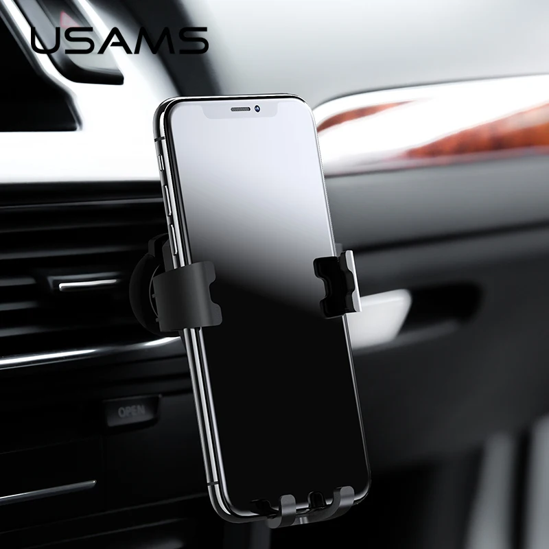 

USAMS Universal Aromatherapy Gravity Bracket Holder for iPhone X 8 Samsung Support Mobile Phone Stander Gravity Car Phone Holder