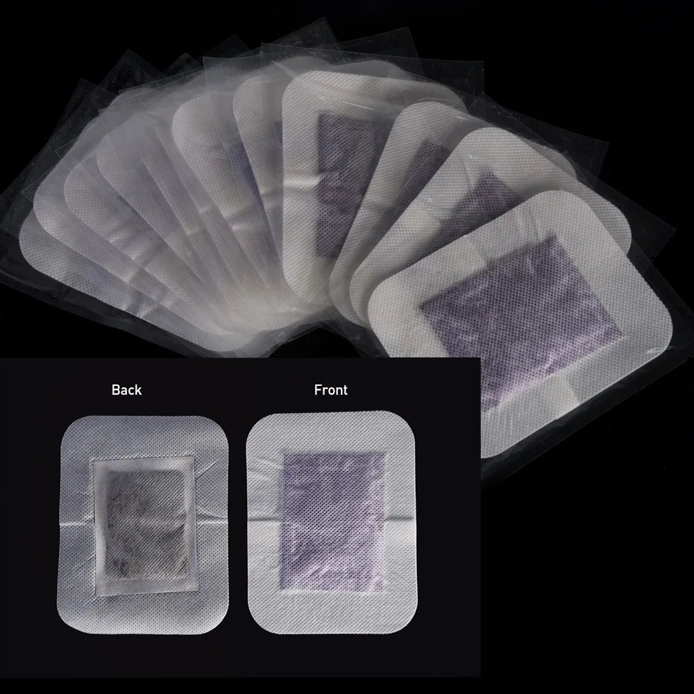 Sumifun 12 PiecesBox Lavender Essential Oil Bamboo Vinegar Detox Foot Patch Adhesive Detox Slim Foot Massage Foot Care Plaster-5