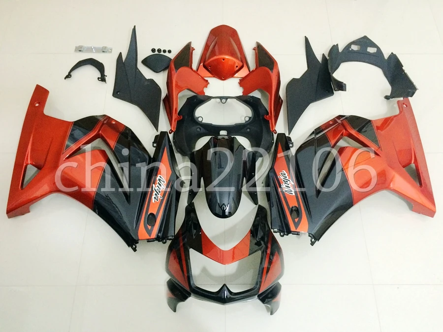 New Injection mold ABS Fairing kit for Kawasaki ninja250 2008-2014 EX250 250 2008 09 10 11 12 13 14 fairings black orange custom New Injection mold ABS Fairing kit for Kawasaki ninja250 2008-2014 EX250 250 2008 09 10 11 12 13 14 fairings black orange custom