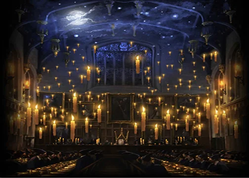 Hogwarts Candles Church Lunch Hall background polyester or Vinyl cloth High quality Computer print wall  backdrops