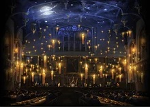 Hogwarts velas igreja almoço hall fundo poliéster ou vinil pano de alta qualidade impressão do computador parede backdrops