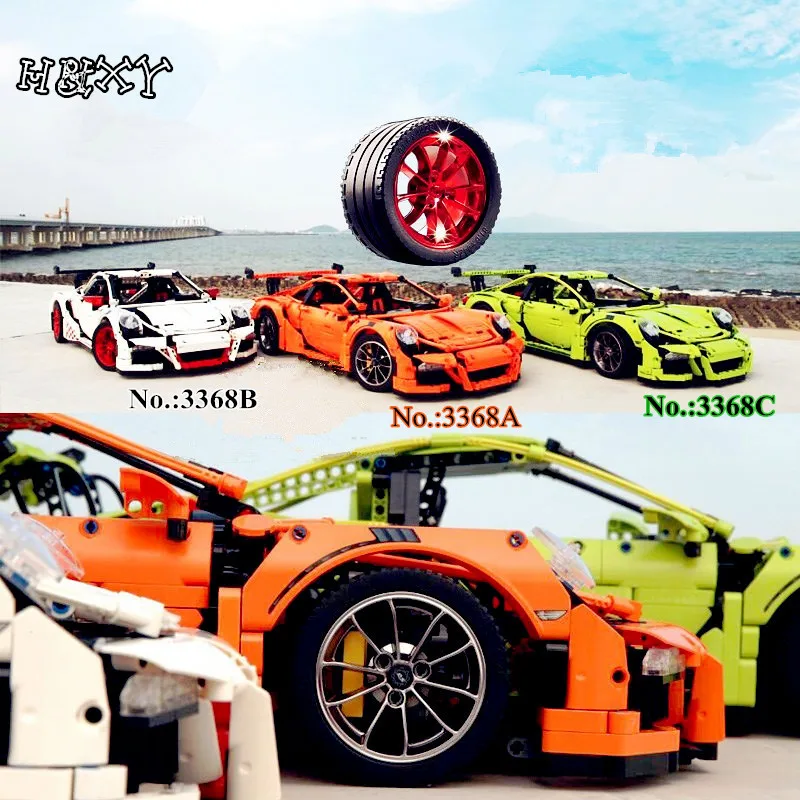 H & HXY W MAGAZYNIE Galwanizacja wersja 2726 SZTUK 3368 Biały/Zielony/Qrange Samochodów Modelu Budynku Zestawy DECOOL bloki Zabawki Klocki 42056