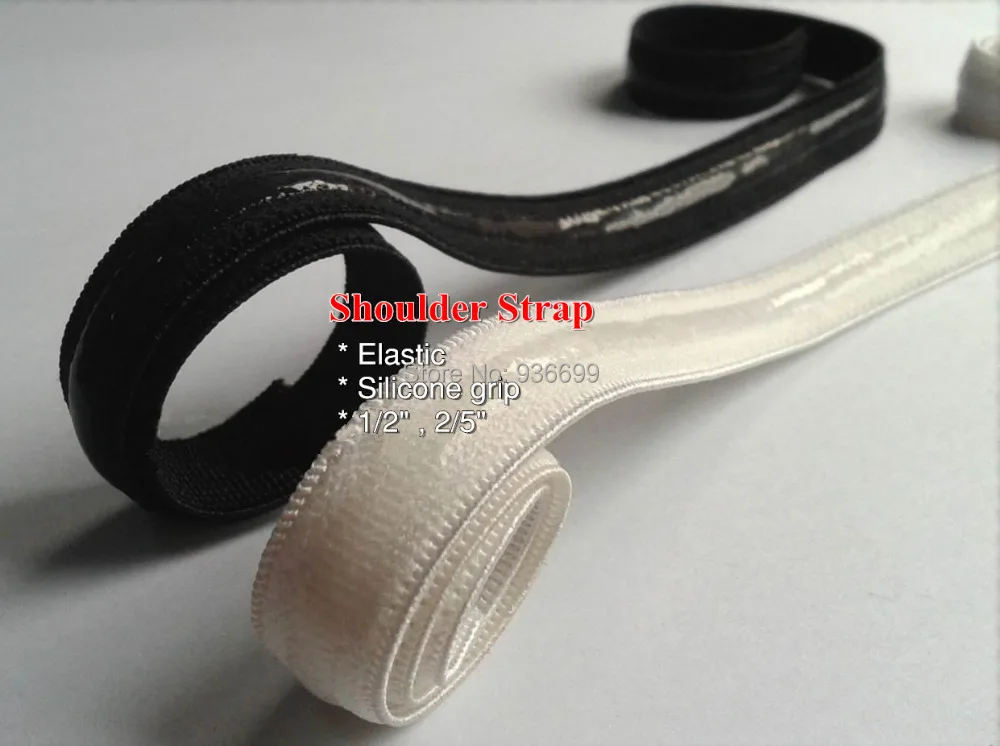 elastic shoulder strap with silicone grip 1/2