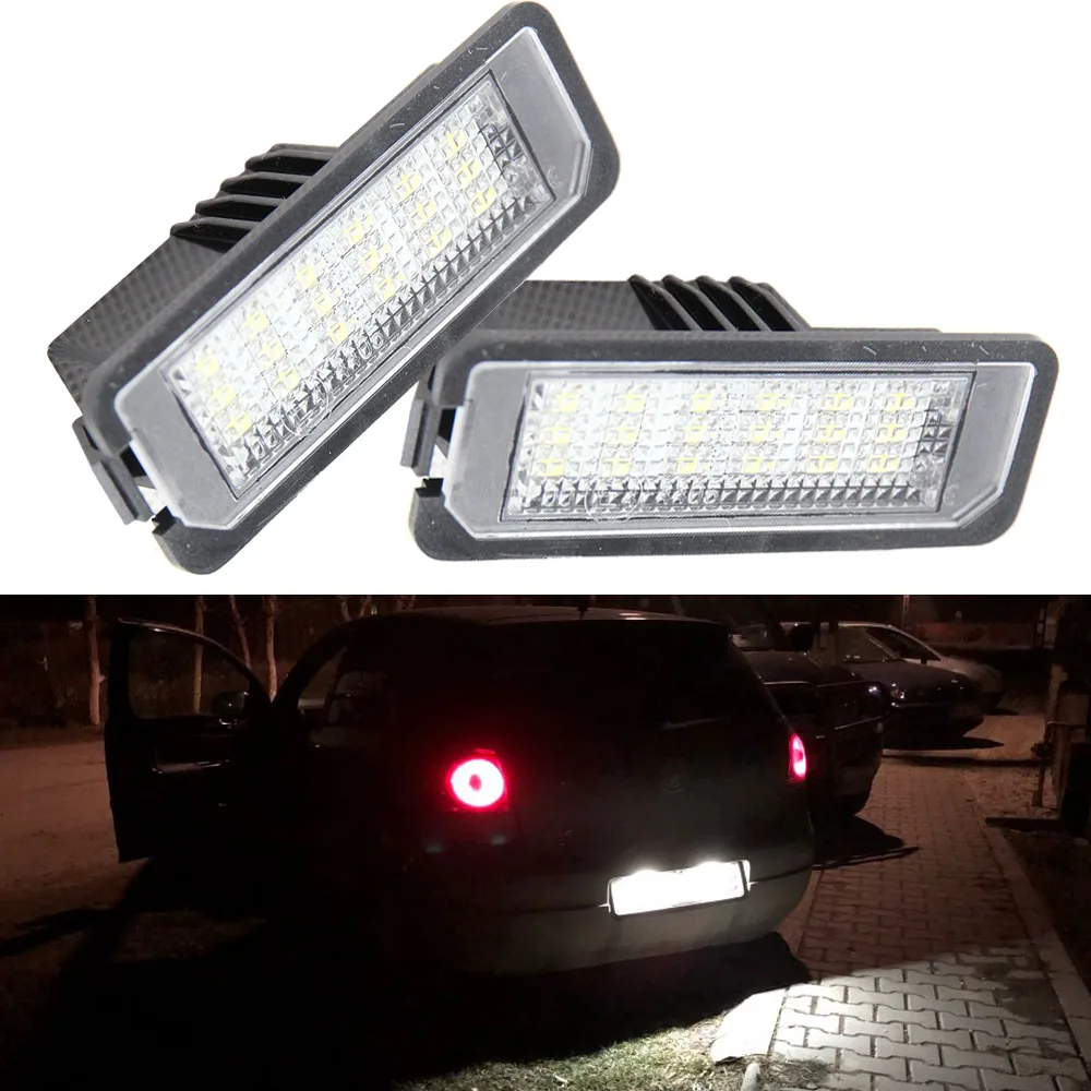 2 шт. светодиодный светильник без ошибок для VW Volkswagen EOS 06 ~ GOLF 4/5/6/7 LUPO 99 Passat CC 09 Skoda