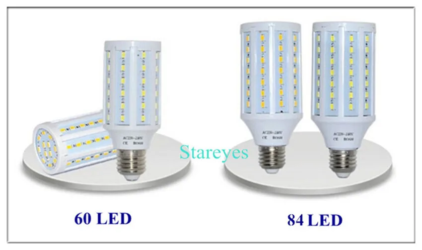 100 шт. E27 E14 B22 SMD 5630 5730 24 42 60 84 98 132 165 Светодиодный лампочки кукурузы пятно свет лампы светодиодный droplight кукурузы освещения