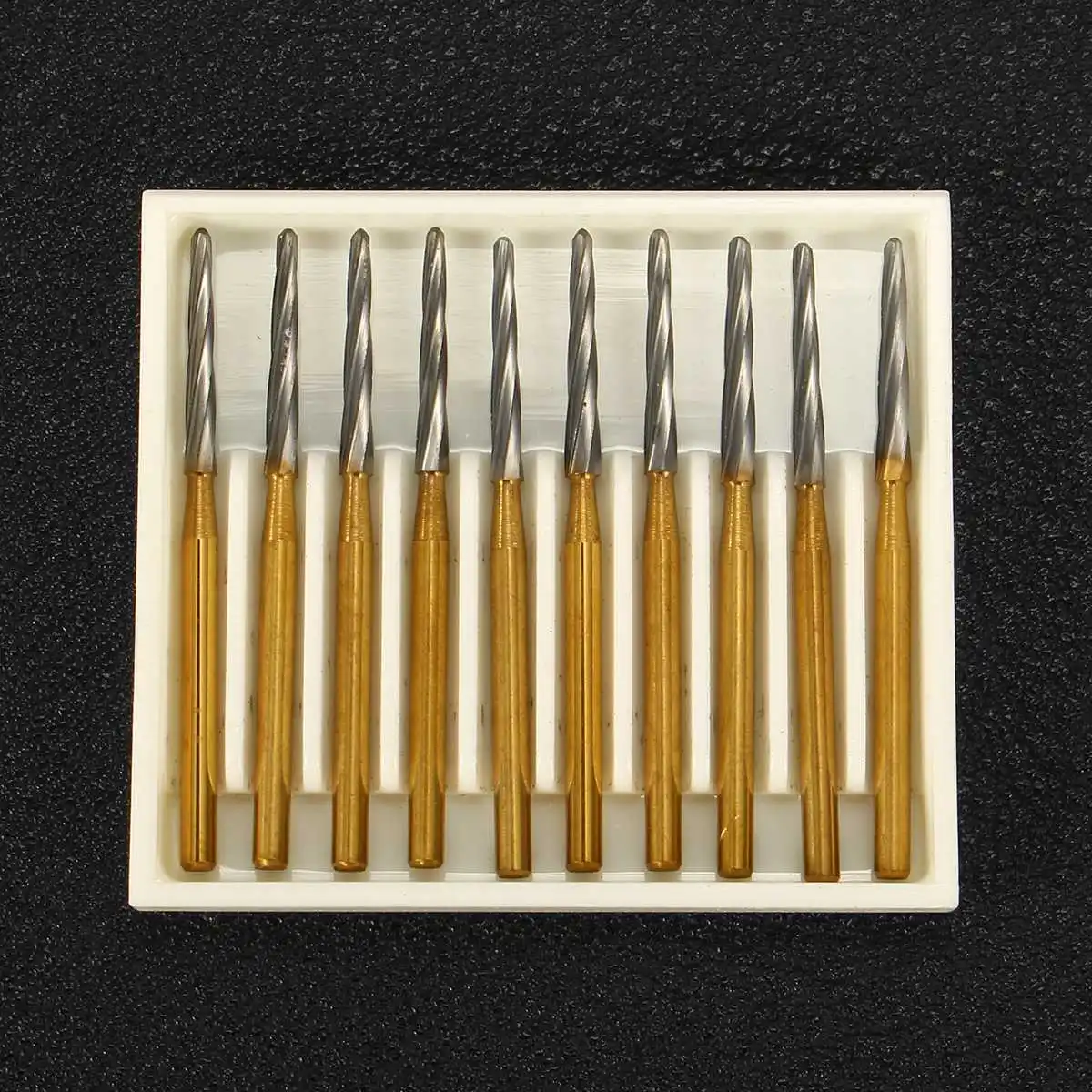 10pcs Dental Carbide Bur Surgical Endodontic Tungsten Bone Cutters