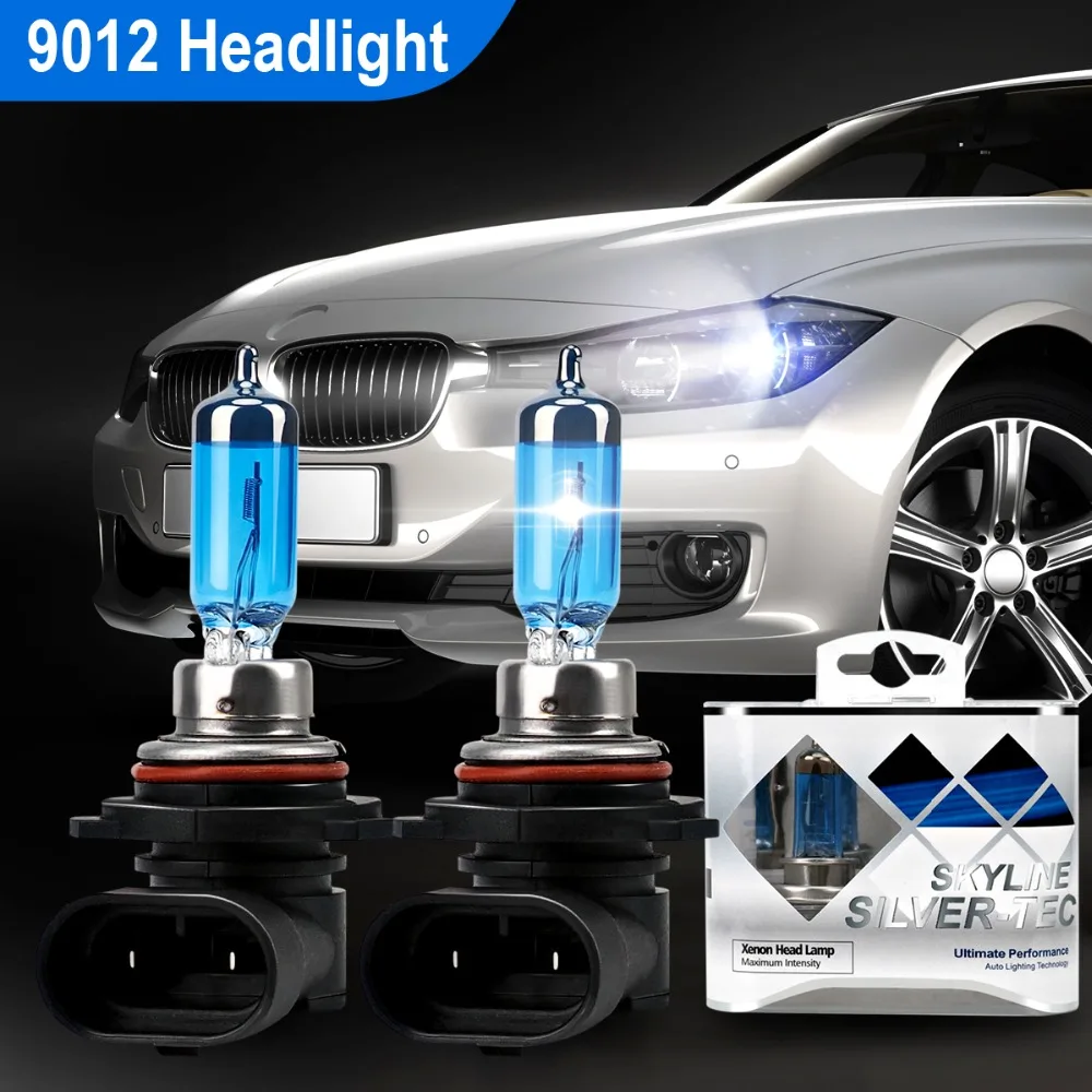 

2pcs 12V 100W 9012 HIR2 4300K Super Bright Halogen Light White Halogen Headlight Bulb Auto Lamp Fog Lights Universal Car Styling