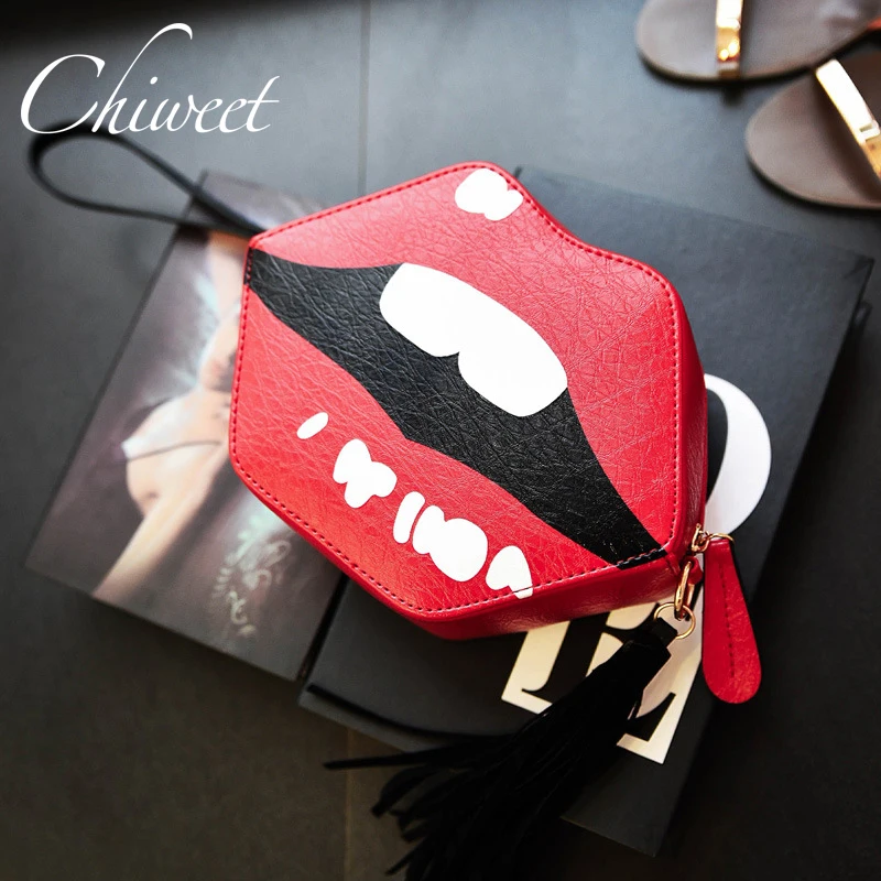 Novelty Funny Bag Women Brand Shoulder Bags Luxury Handbag PU Leather