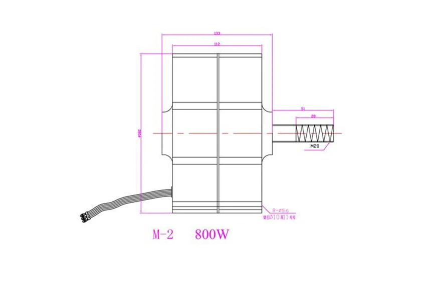 NE-800W Трехфазный постоянный магнит генератор 800 Вт ветряной генератор IP55 24 В/48 В 500r/мин 20 мм Лидер продаж