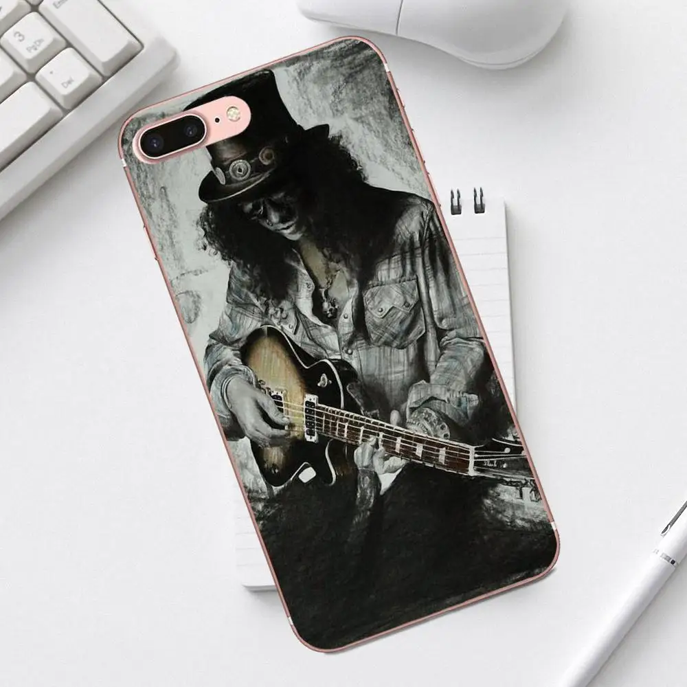 Gnr Band Gun N Roses Cross TPU Защитные чехлы для iPhone 4 4S 5 5C SE 6 6S 7 8 Plus X XS Max XR Galaxy A3 A5 J1 J3 J5 J7