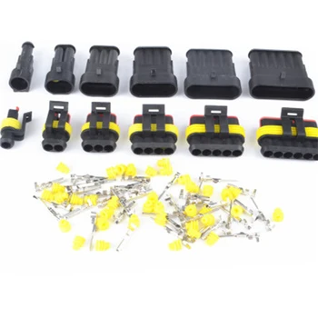 

1 Set 1/2/3/4/5/6 Pin Waterproof Electrical Automotive Wire Connector Plug Terminals for Car Choose Seal